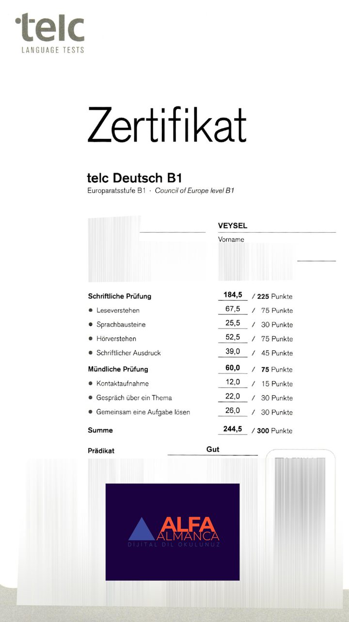 Öğrenci başarı sertifikası