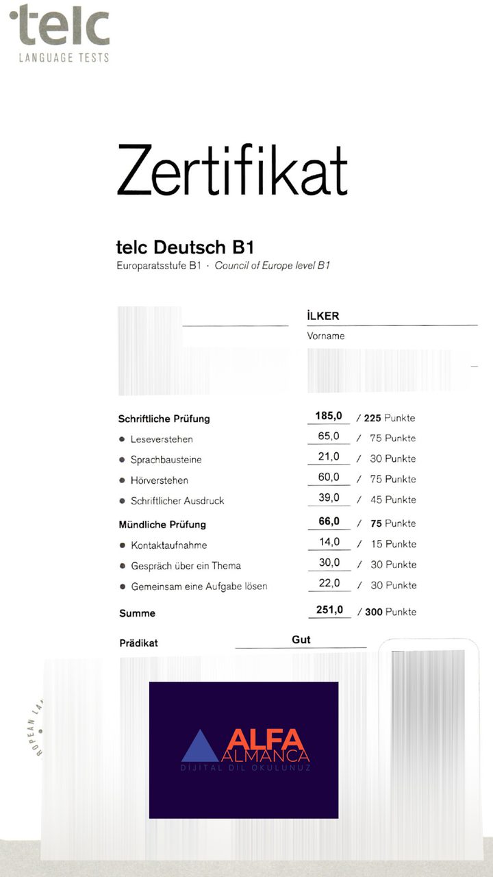 Öğrenci başarı sertifikası